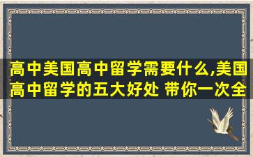 高中美国高中留学需要什么,美国高中留学的五大好处 带你一次全了解